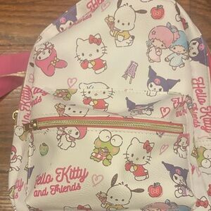 Hello Kitty and Friends Kids Backpack - White and Pink
